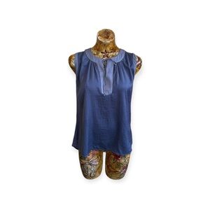 Sweet Grey sleeveless top blouse small